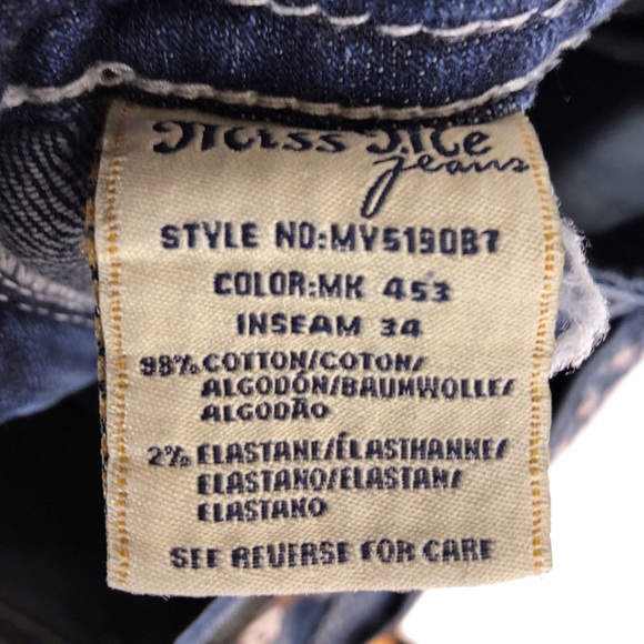 Miss Me Thick Stitch Mid Rise Boot Cut Jeans 27 - Picture 6 of 10